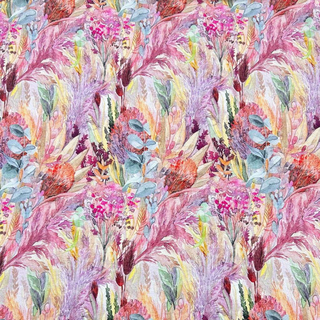 Vibrant Gardens Cotton Jersey Fabric - Pound Fabrics