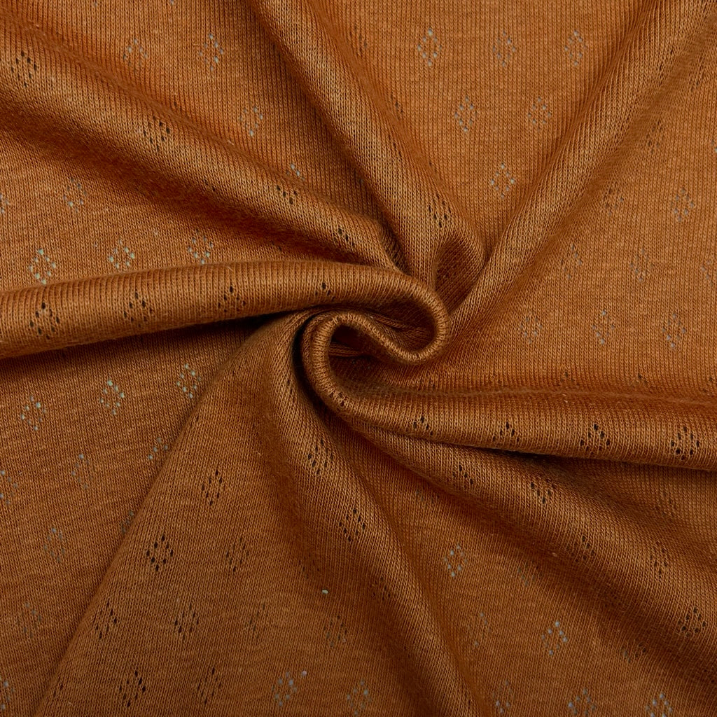 Tiny Diamond Pointelle Jersey Fabric