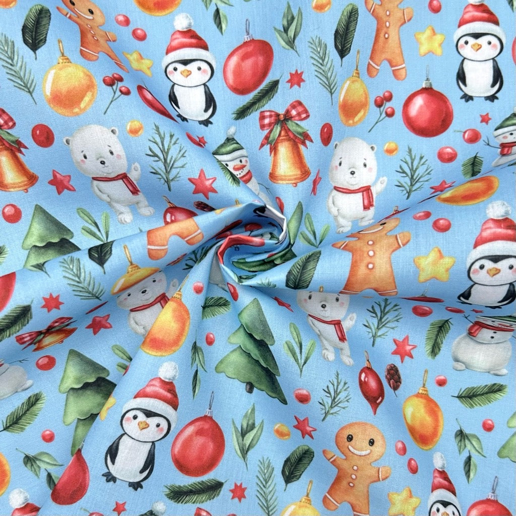 Jolly Friends Polycotton Fabric