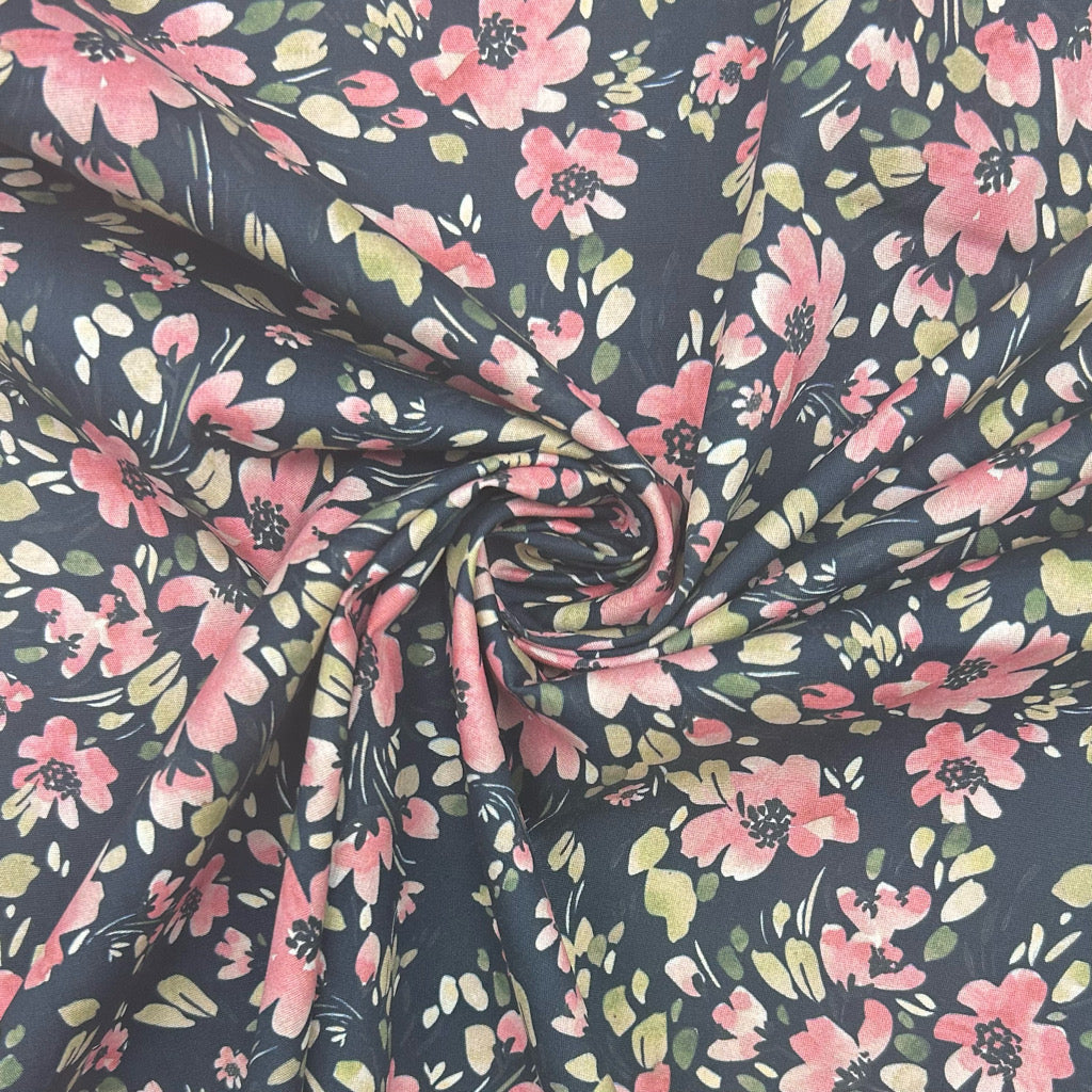 Spring Paradise Stretch Cotton Poplin Fabric