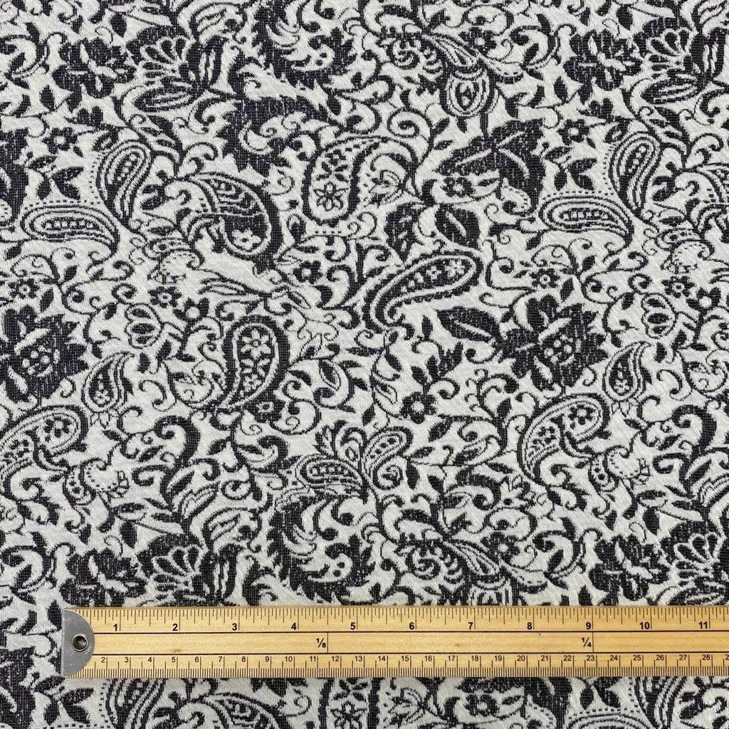 Paisley Jacquard Knit Fabric - Pound Fabrics