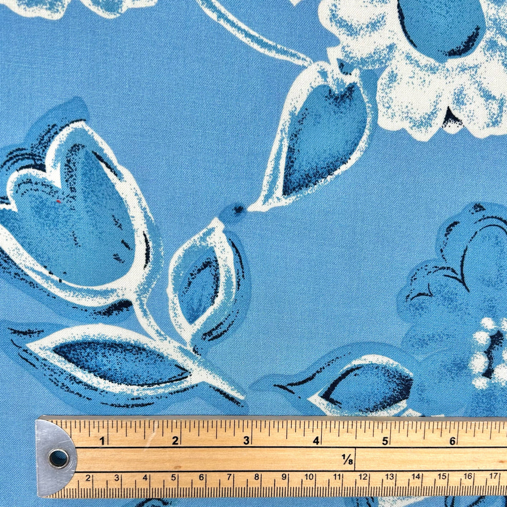Vintage Posy Viscose Challis Fabric