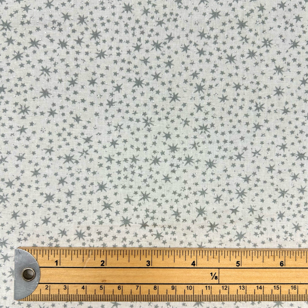 Allover Starburst Christmas Cotton Fabric