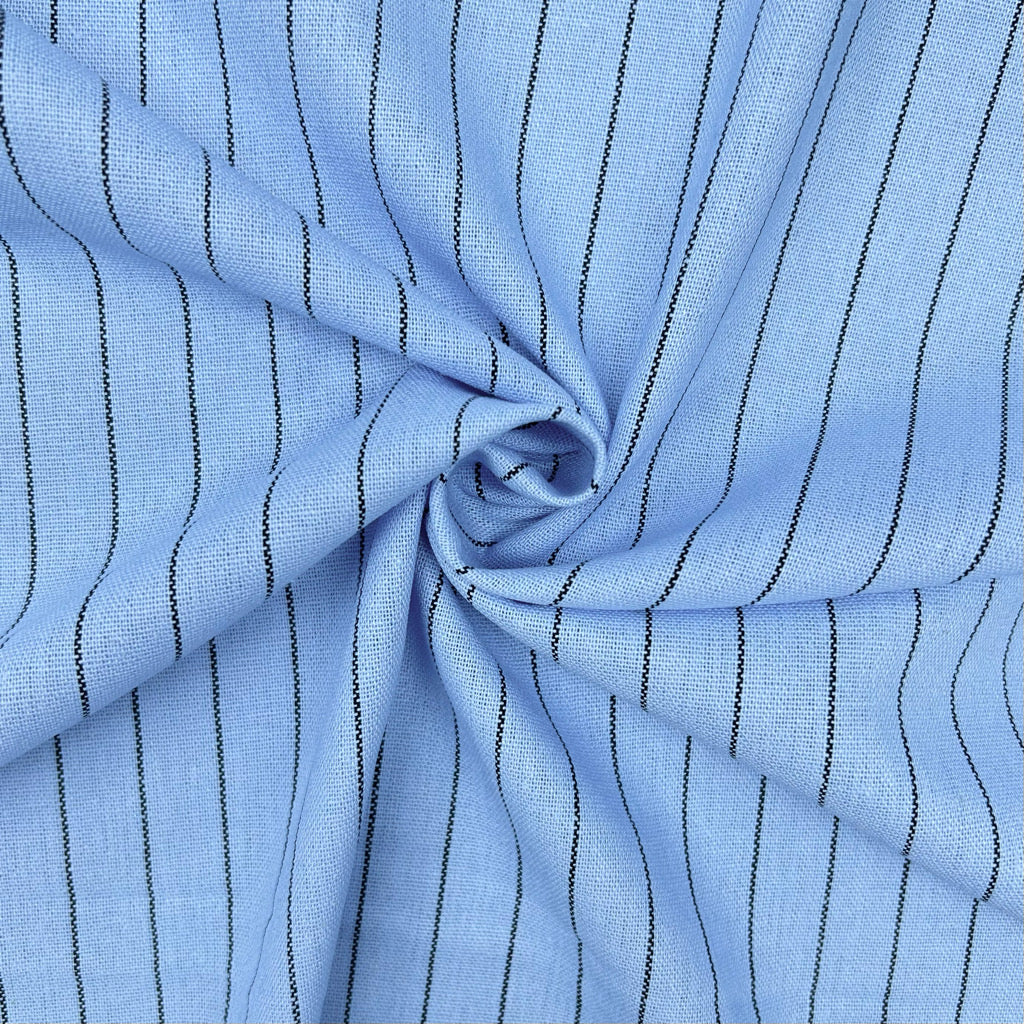 Striped Yarn Dyed Linen Viscose Fabric