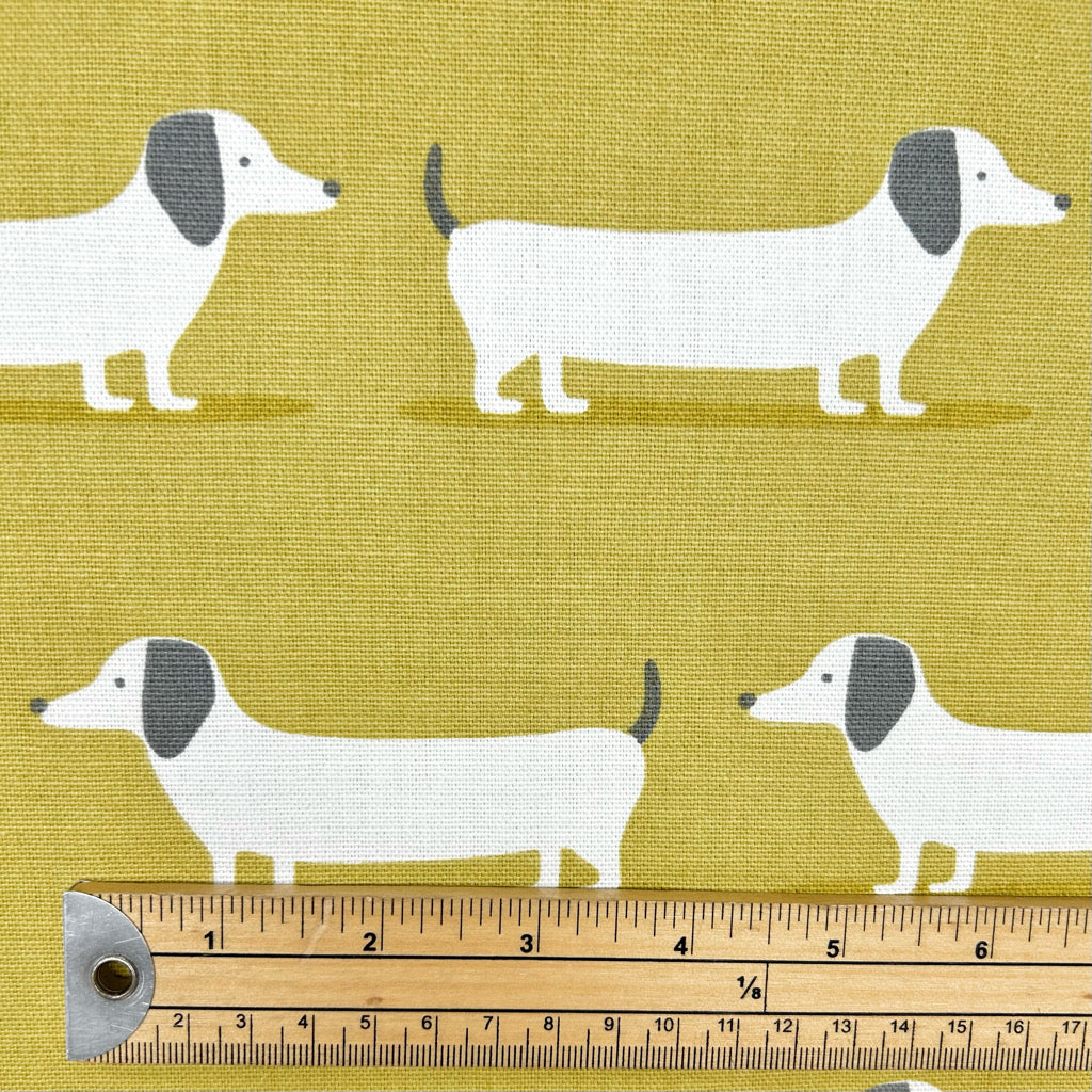 Happy Hounds Cotton Canvas Fabric