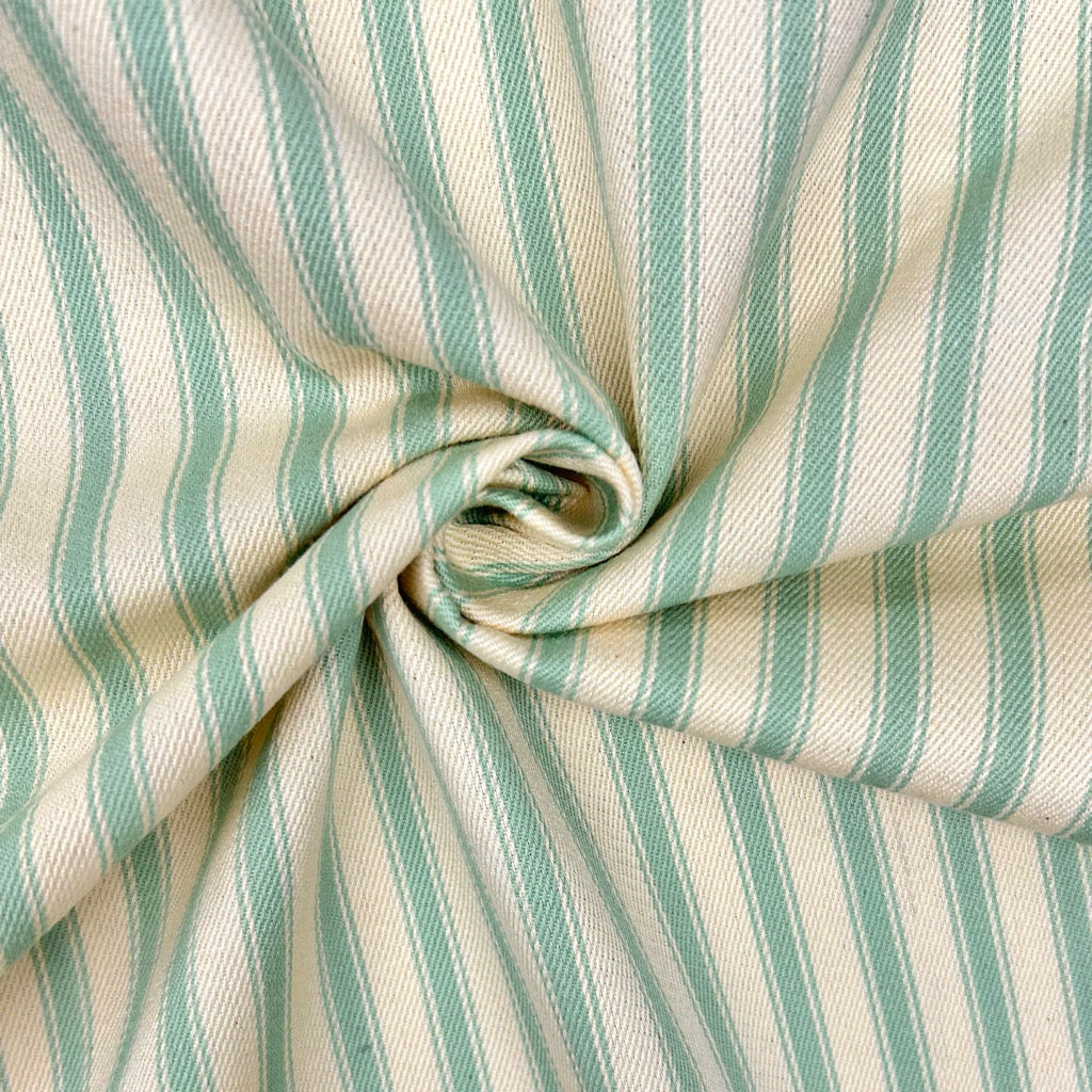 Ticking Stripes Cotton Canvas Fabric