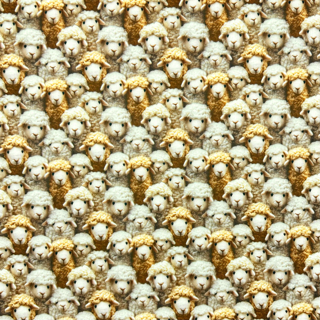 Wooly Bunch Polycotton Fabric