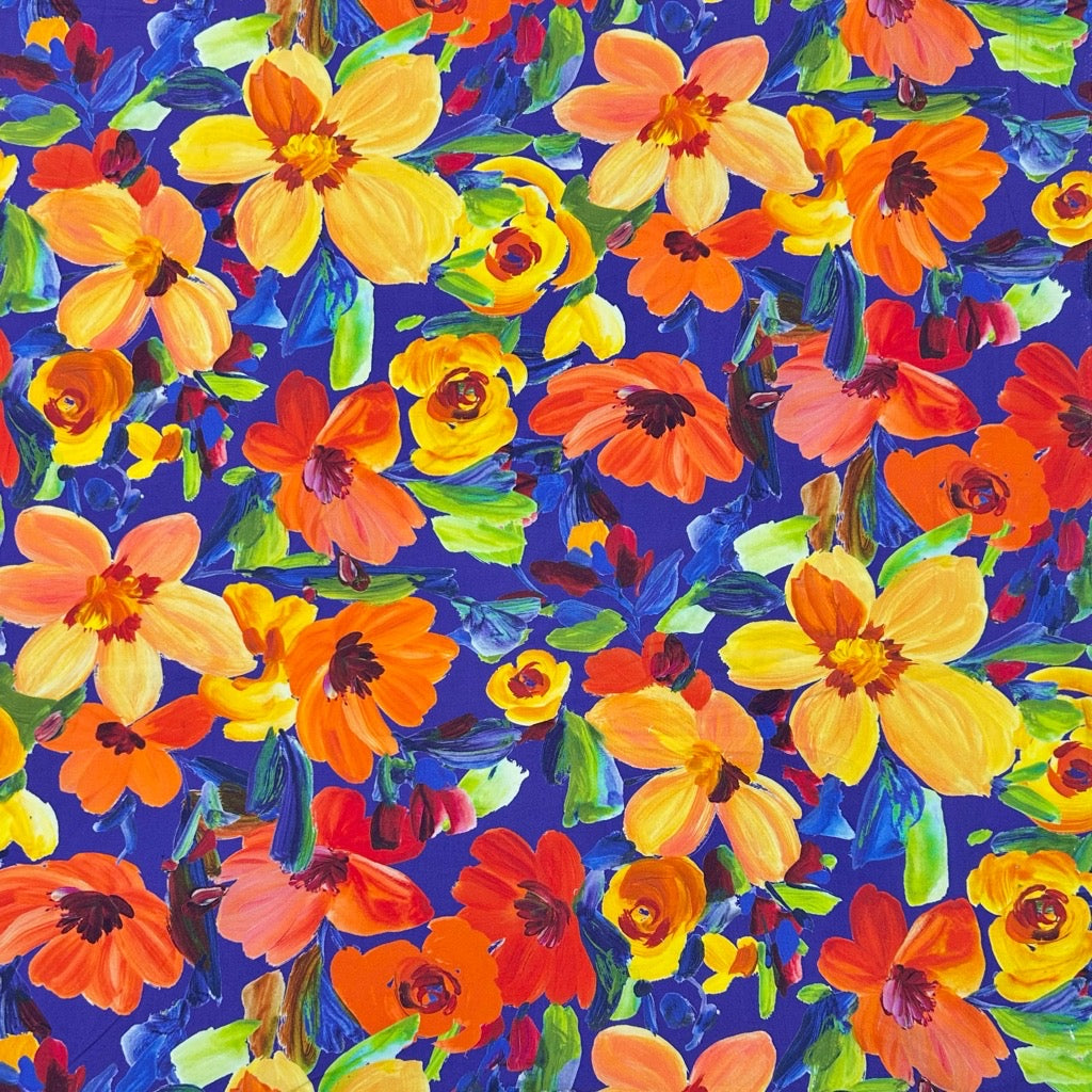 Garden Canvas Viscose Fabric