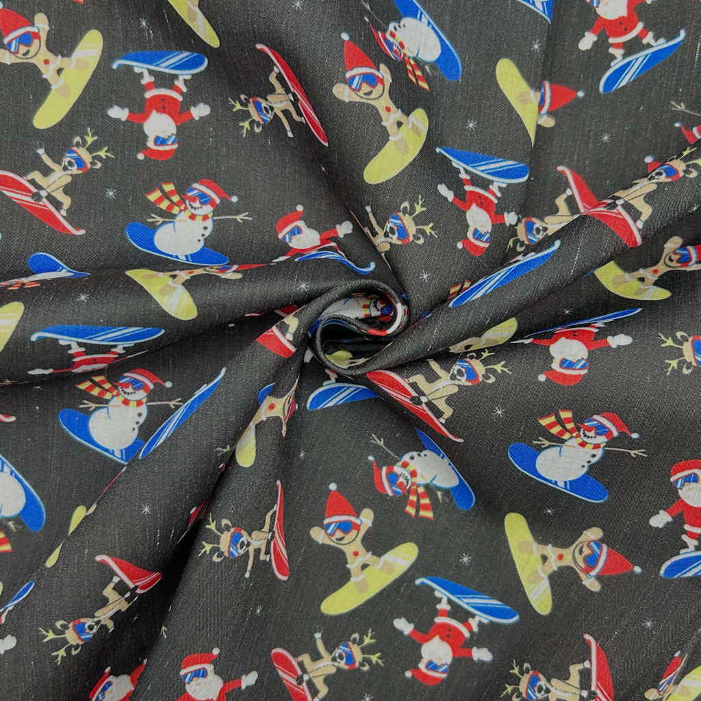 Winter Fun Polycotton Fabric