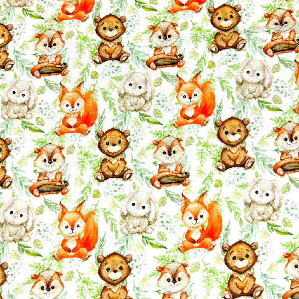 Forest Friends Brushed Cotton Fabric