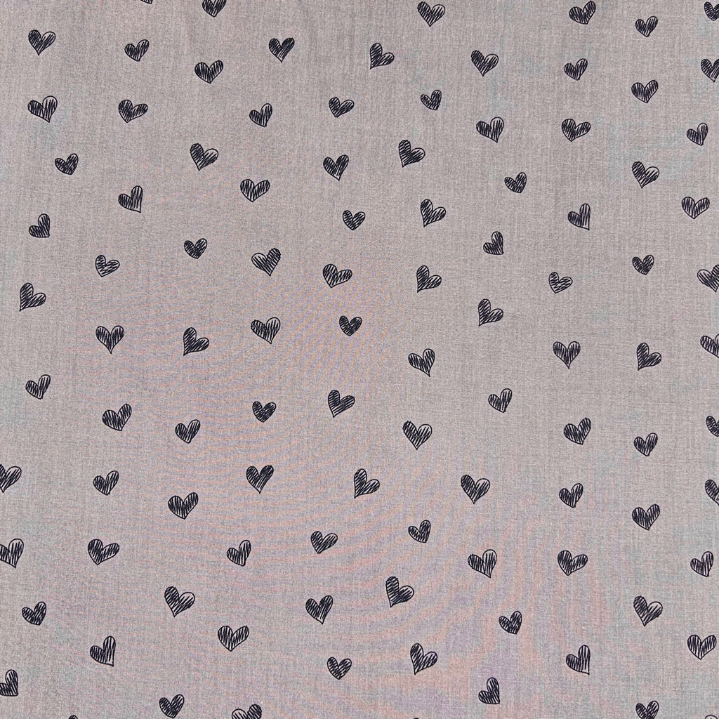 Little Hearts Cotton Poplin Fabric
