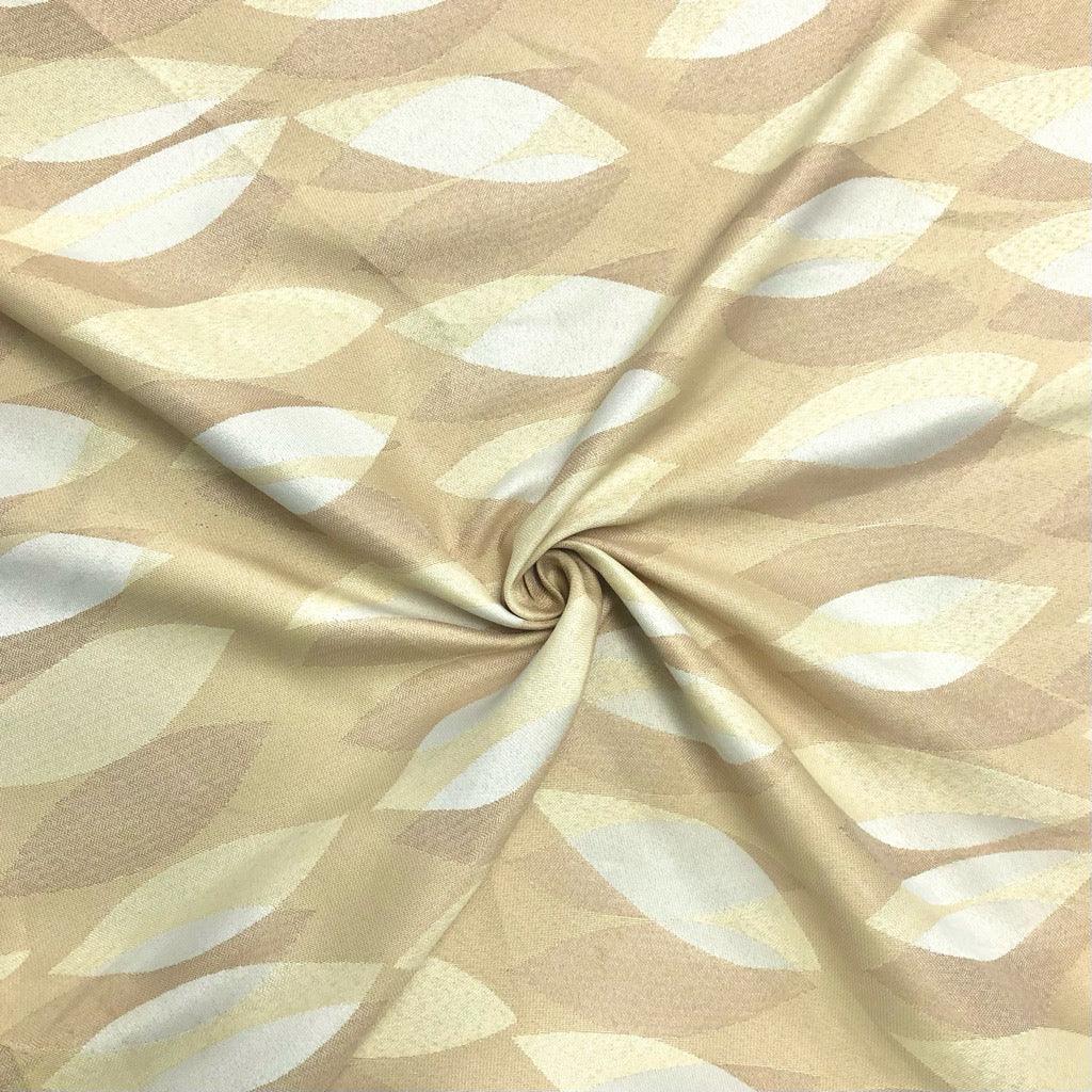Repeating Shapes on Beige Upholstery Fabric - Pound Fabrics