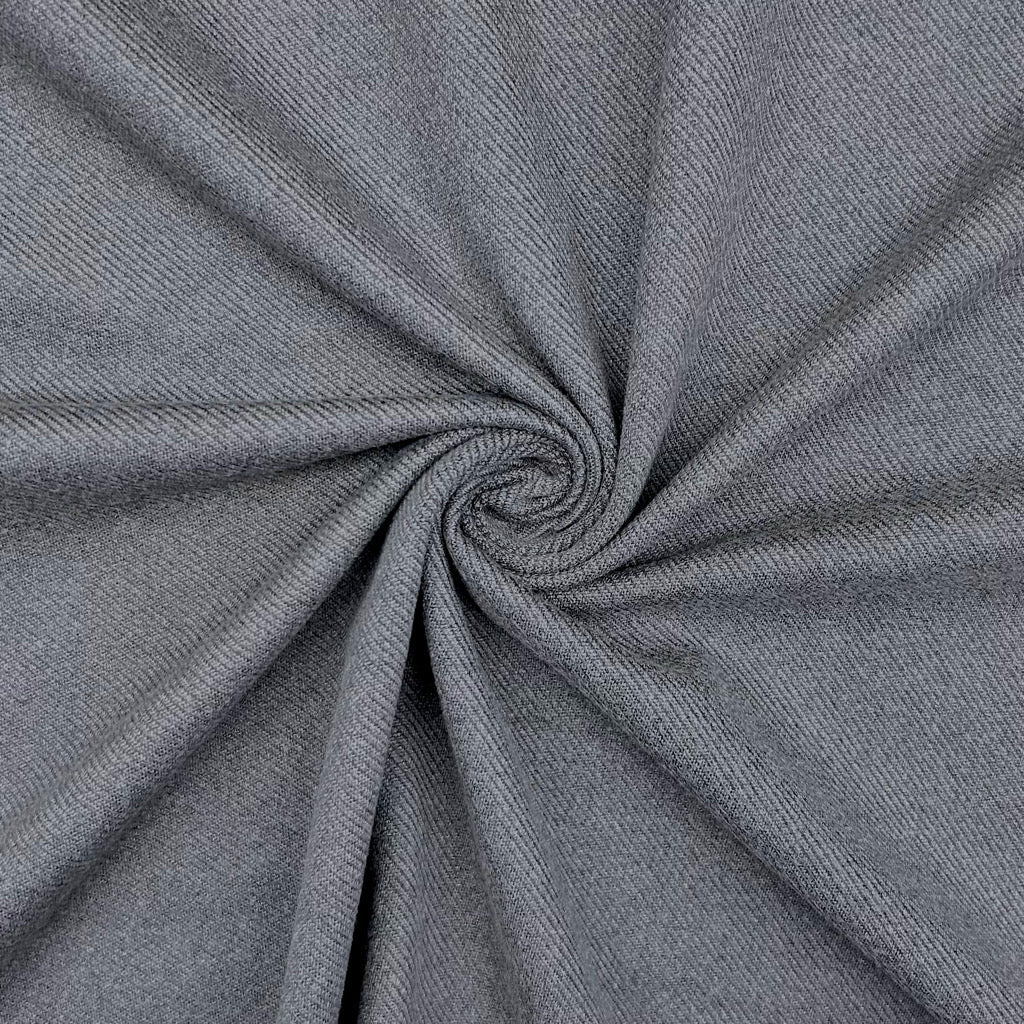 Twill Look Brushed Soft Knit Fabric