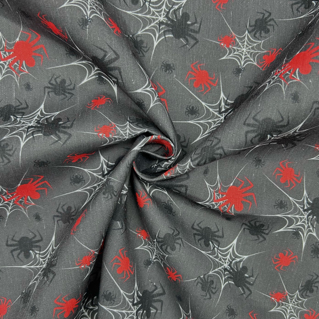 Web of Shadows Polycotton Fabric