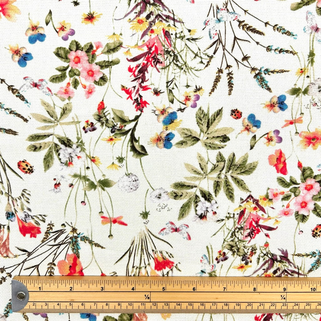 Antique Garden Cotton Canvas Fabric