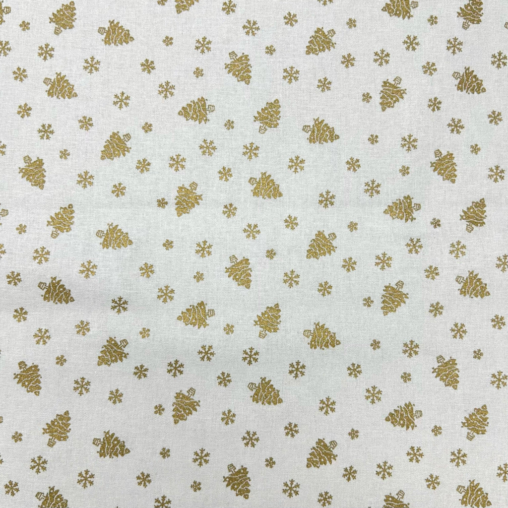 Mini Trees Christmas Cotton Fabric