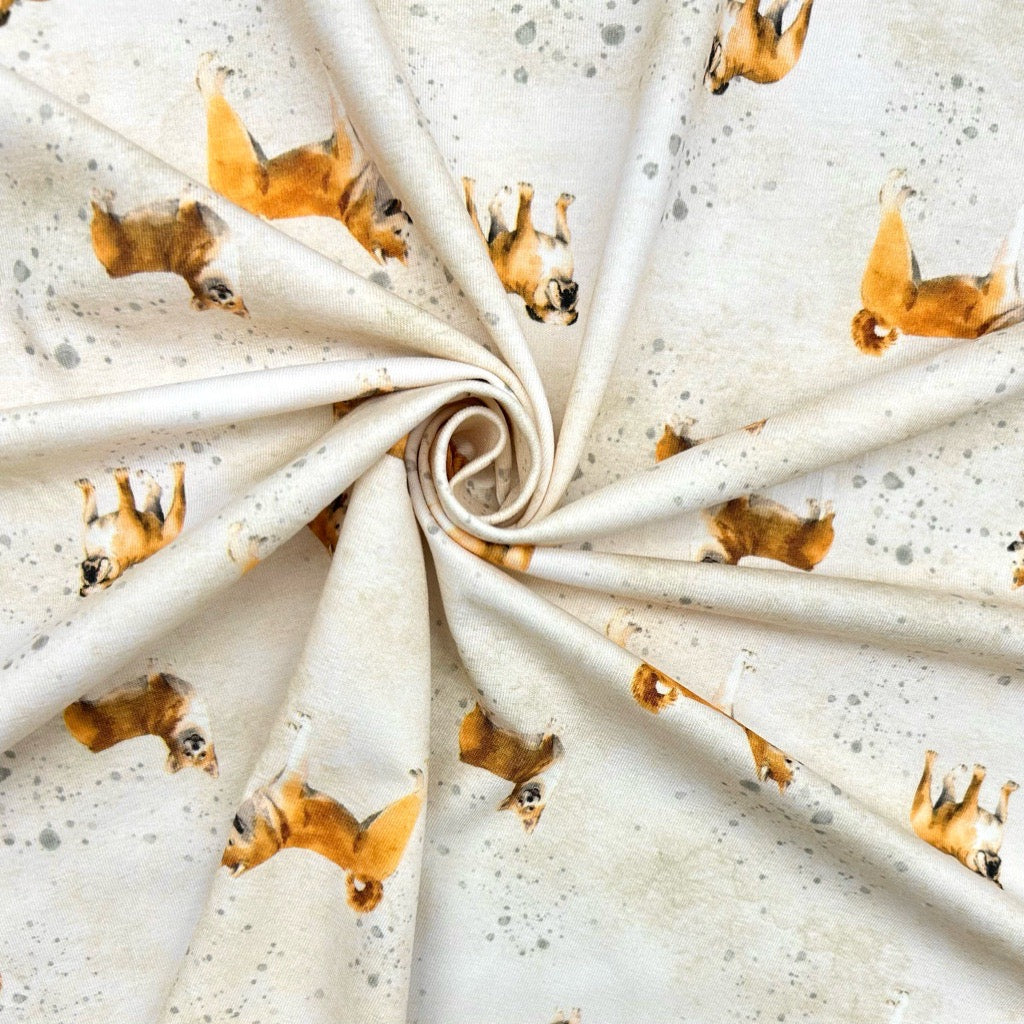 Urban Dogs Cotton Jersey Fabric