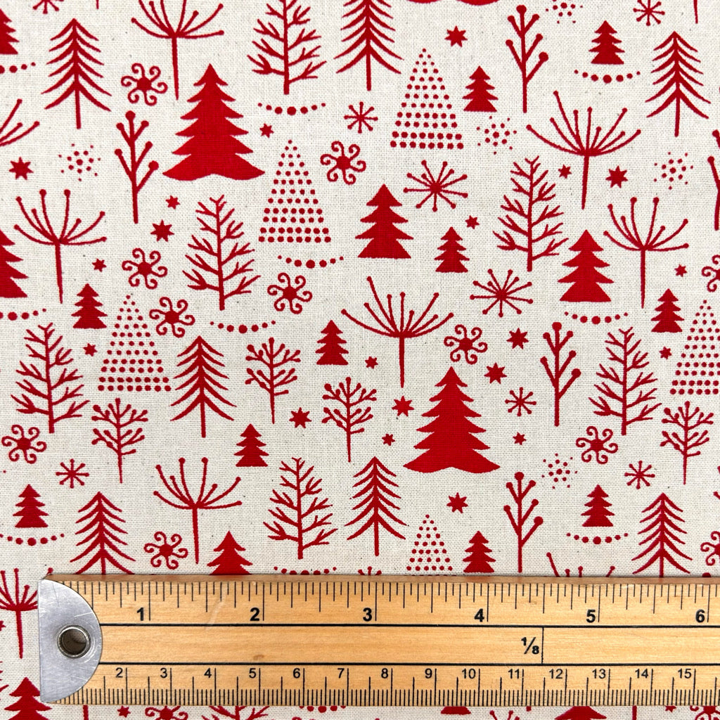 Winter Woodland Christmas Cotton Fabric