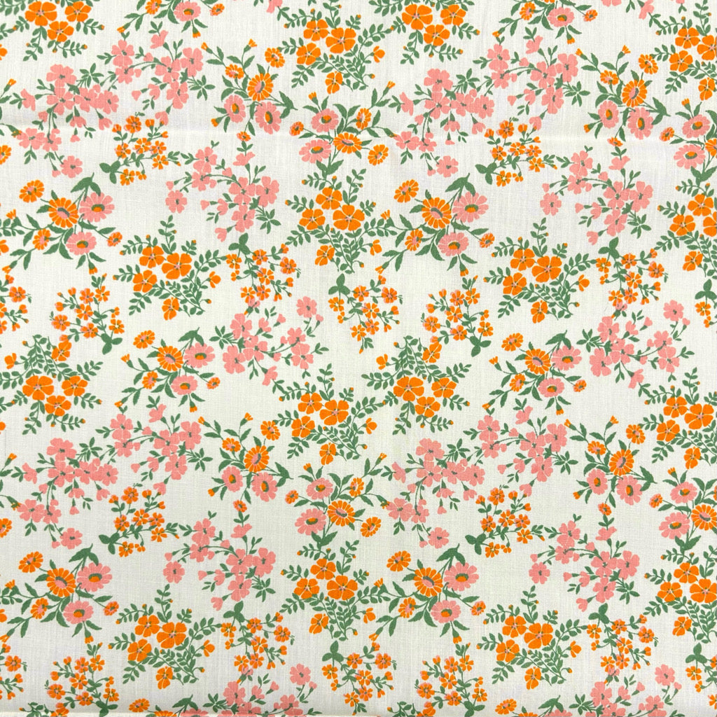 Tiny Blossom Polycotton Fabric - 3m Pre-cut