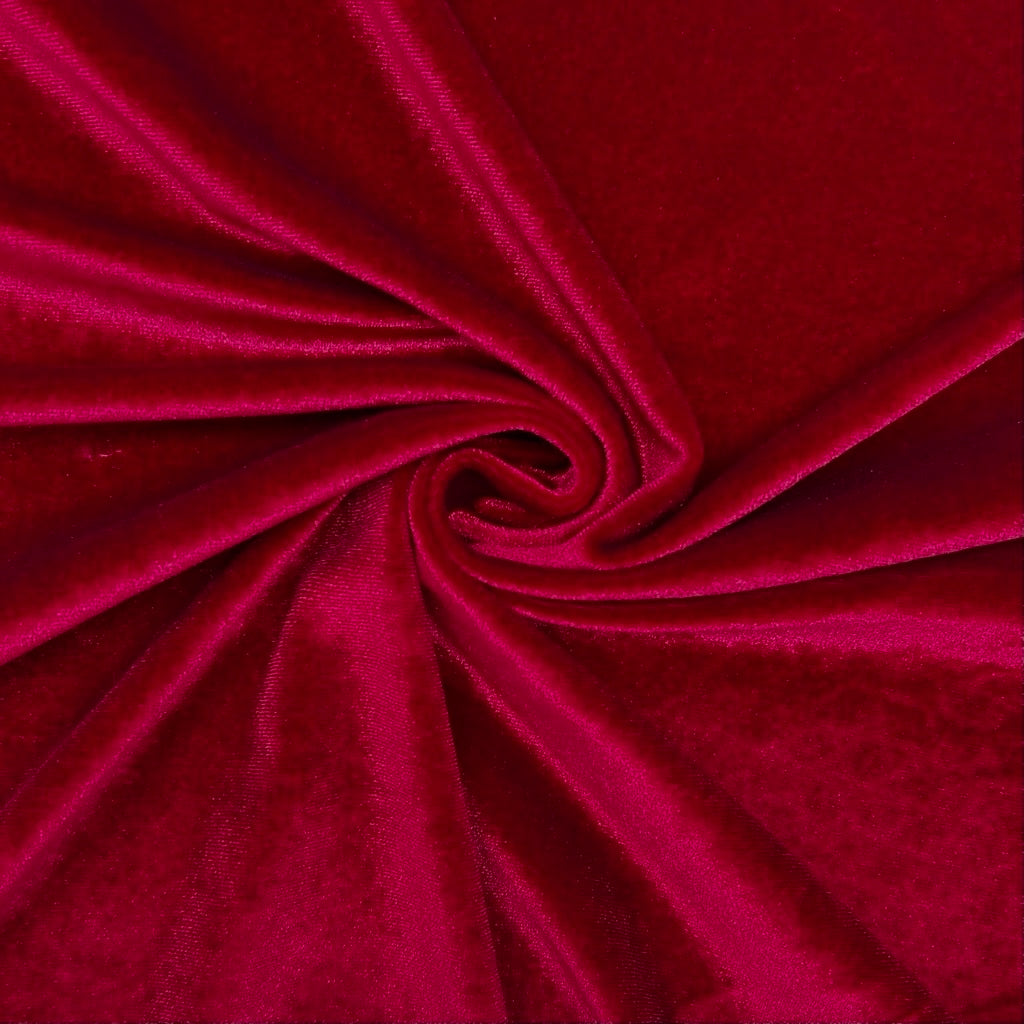 Plain Stretch Velvet Fabric