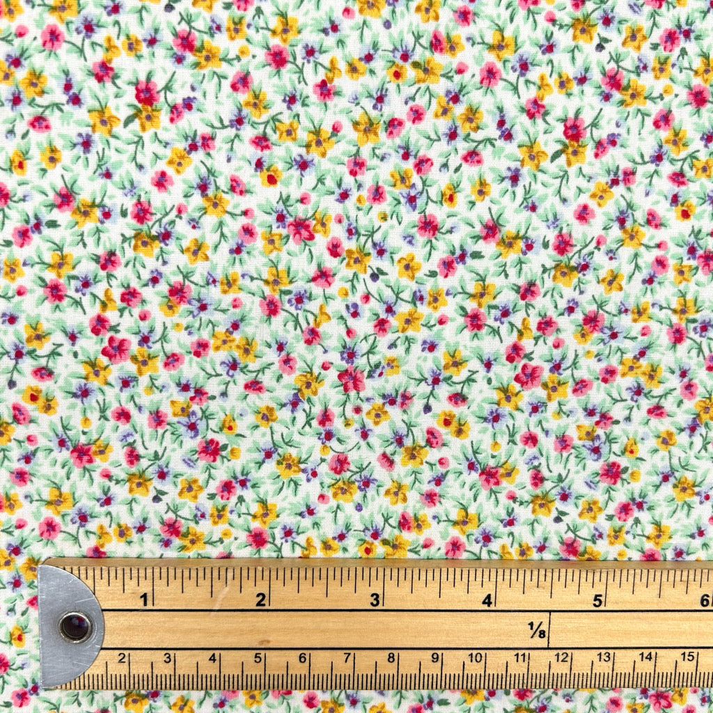 Garden Sprinkles Rose & Hubble Cotton Poplin Fabric