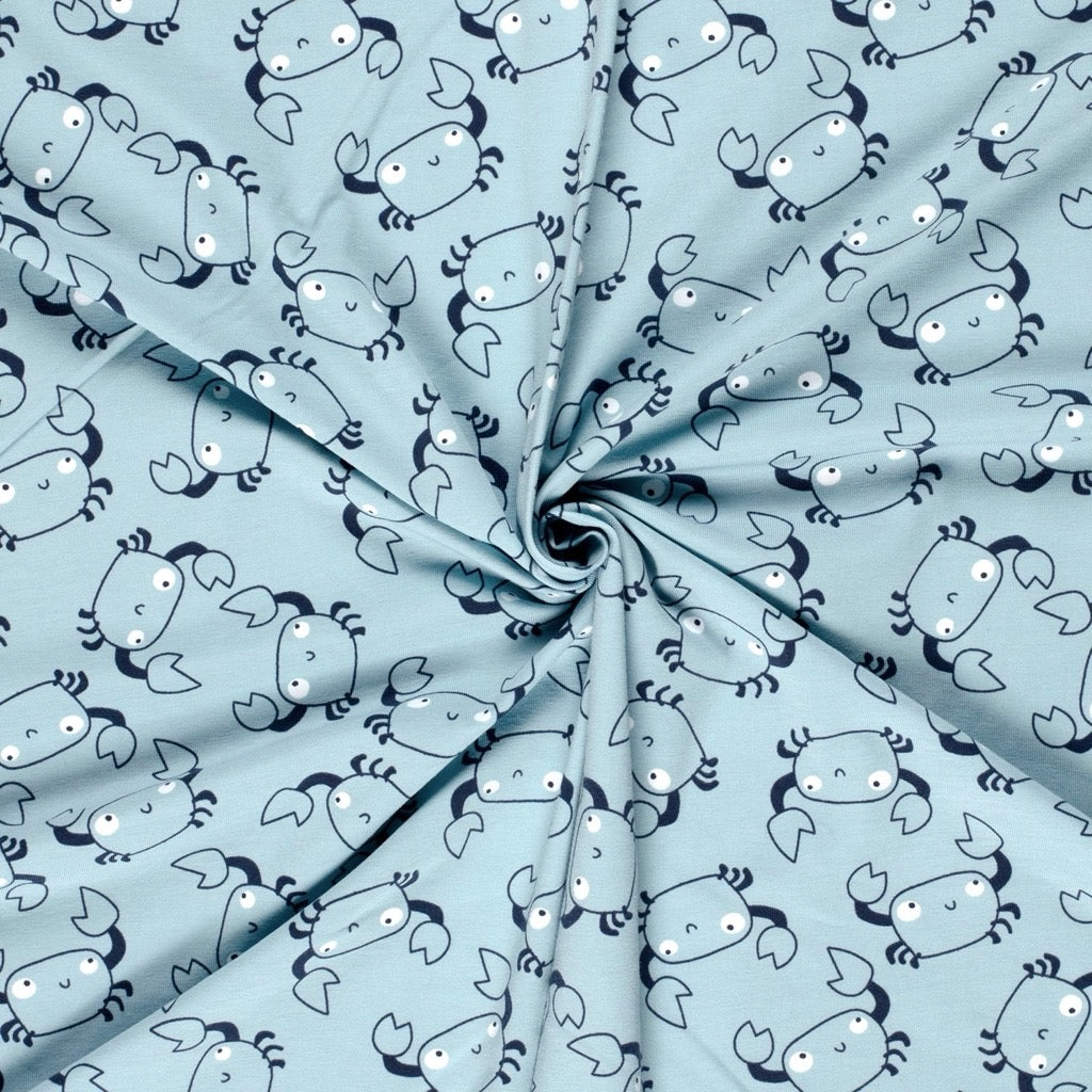 Little Crabs Cotton Jersey Fabric