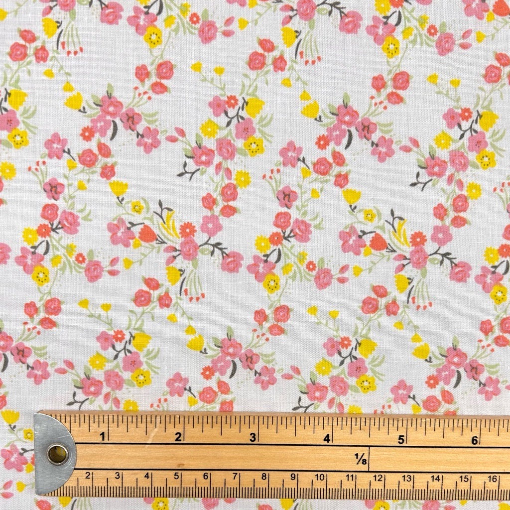 Heirloom Blossom Polycotton Fabric