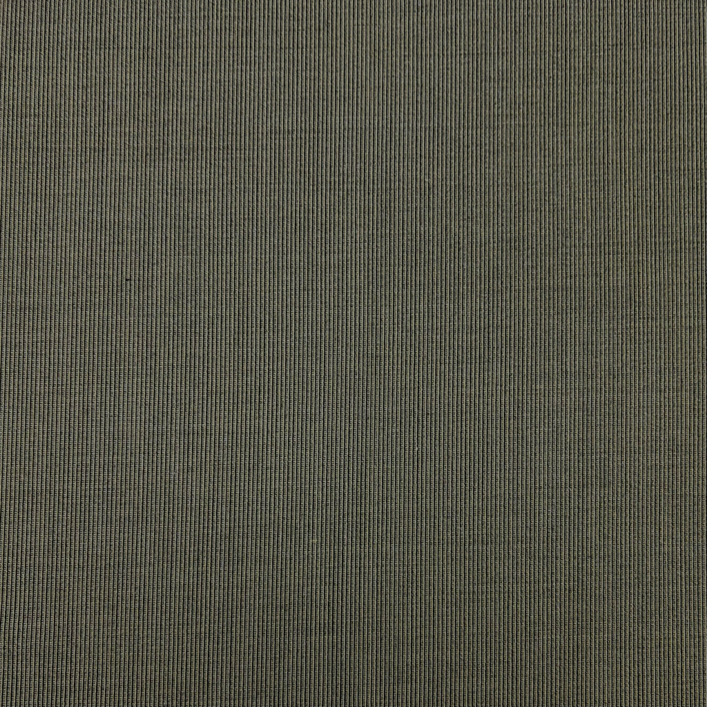 Olive Linear Wool Blend Suiting Fabric