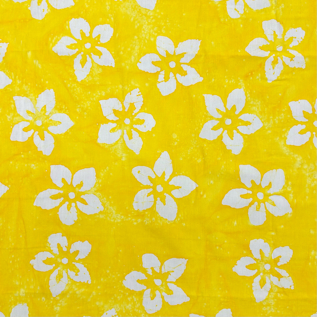 Beach Blossom Cotton Batik Fabric