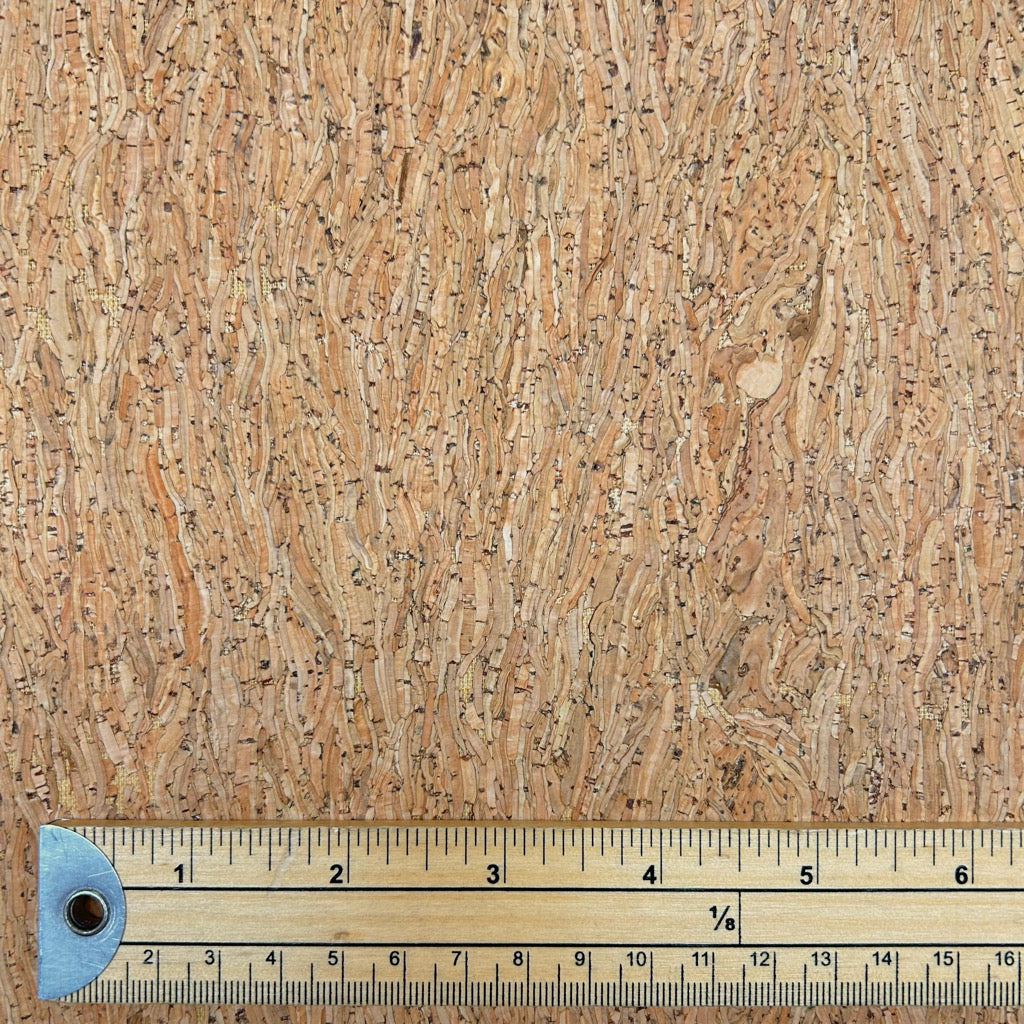 Wavy Grain Cork Fabric