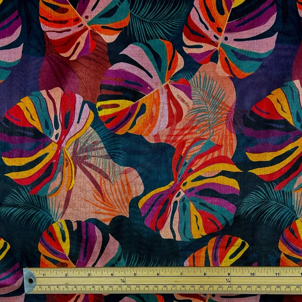 Lush Blossom Faux Silk Fabric - Pound Fabrics