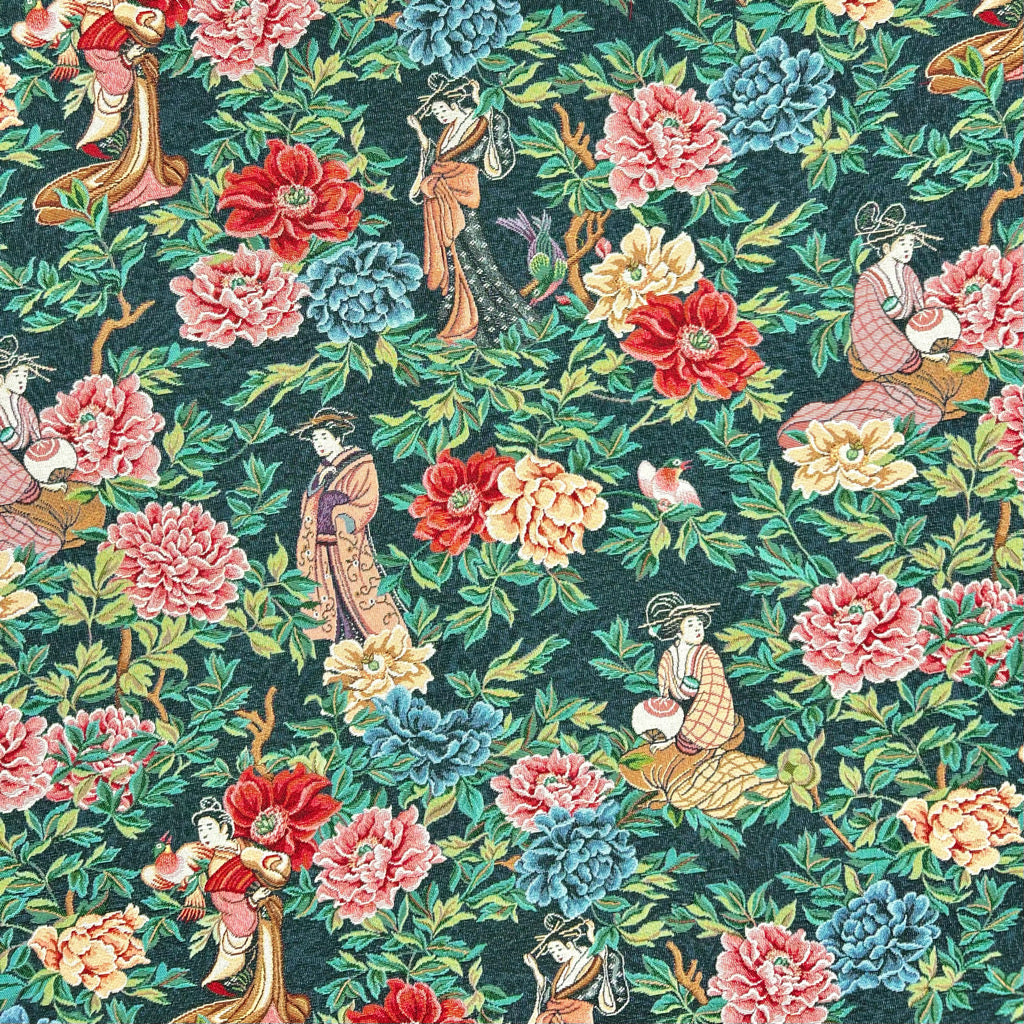 Floral Kimono Tapestry Fabric