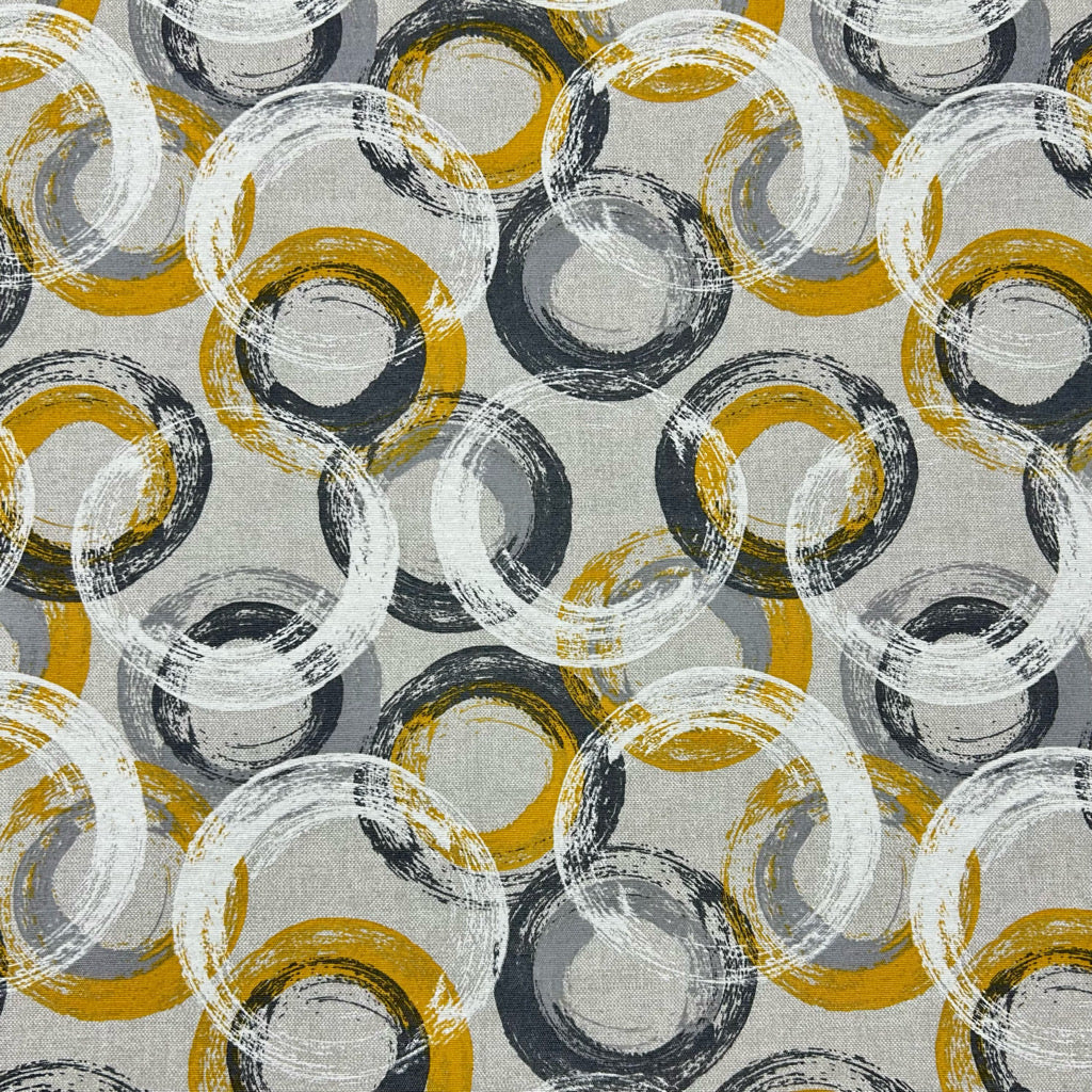 Brushstroke Circles Water Resistant Fabric