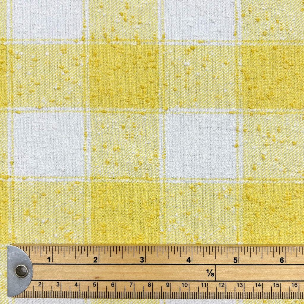 Sunshine Check Boucle Fabric