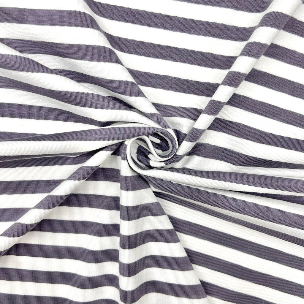 Classic Striped Cotton Jersey Fabric