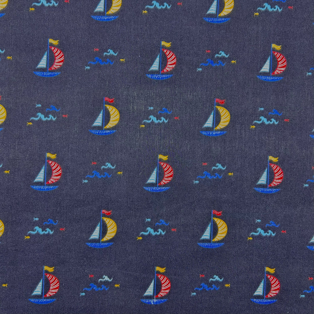 Little Boats Polycotton Fabric