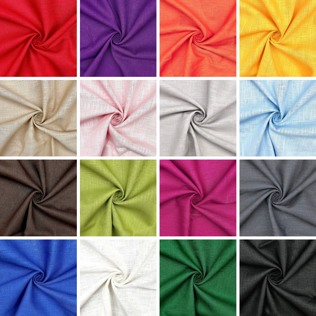 Washed Linen Blend Fabric