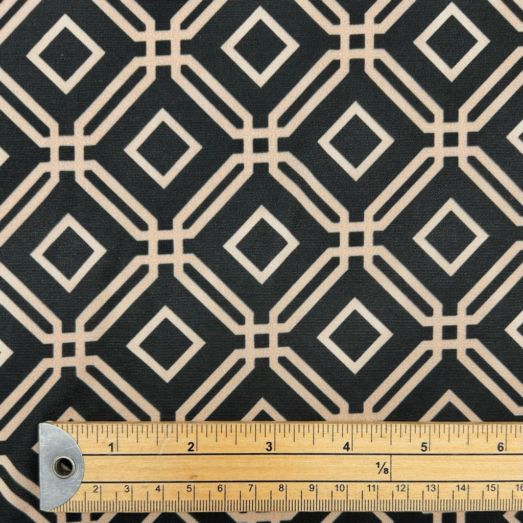 Diamond Grid Jersey Fabric