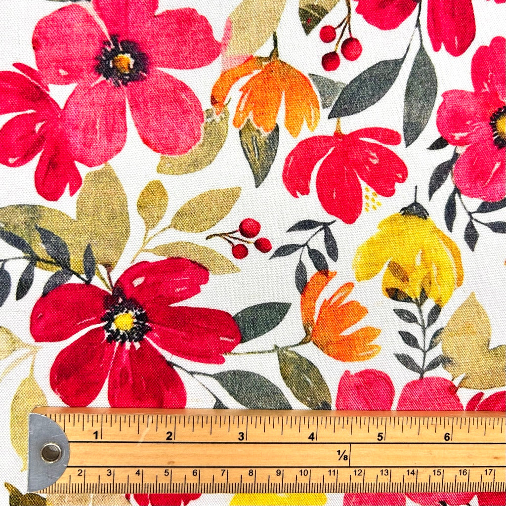 Summer Florals Linen Viscose Fabric