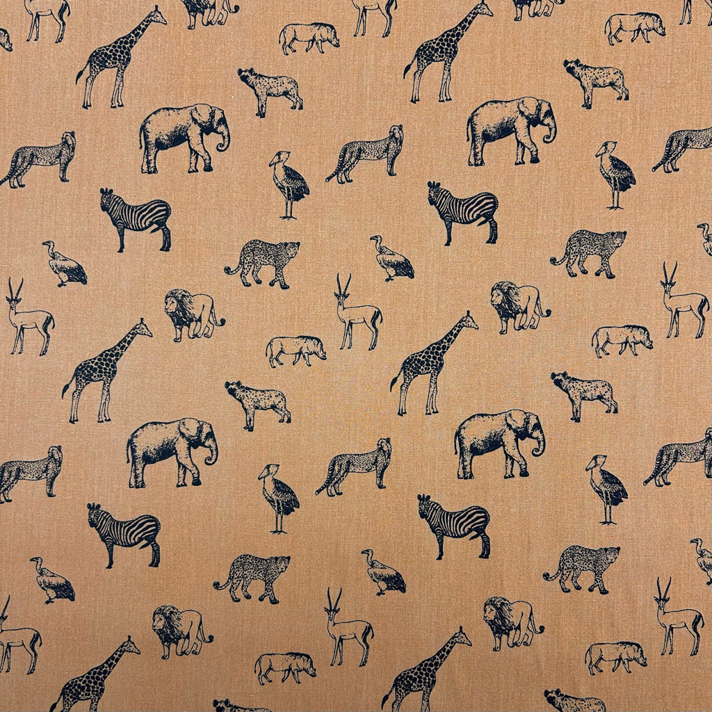 Jungle Adventure Cotton Poplin Fabric