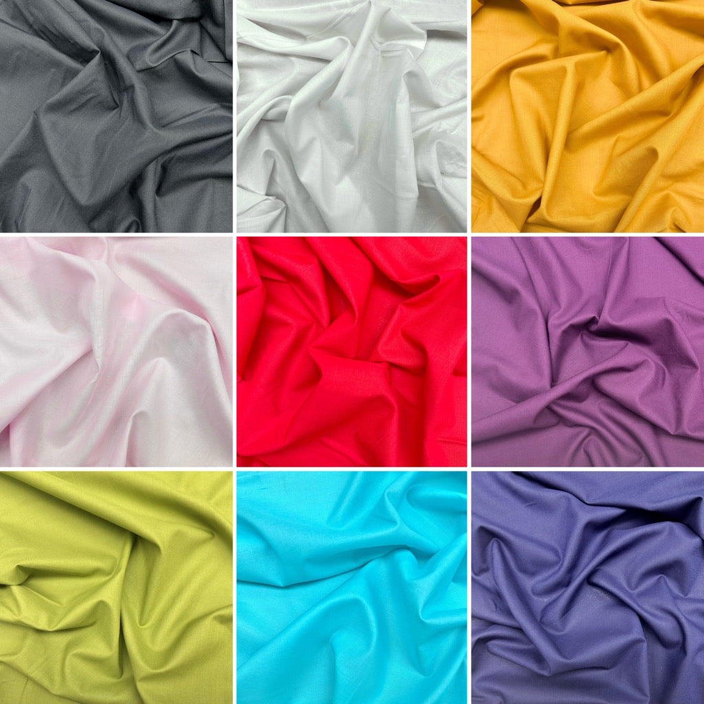 Plain 100% Cotton Lawn Fabric