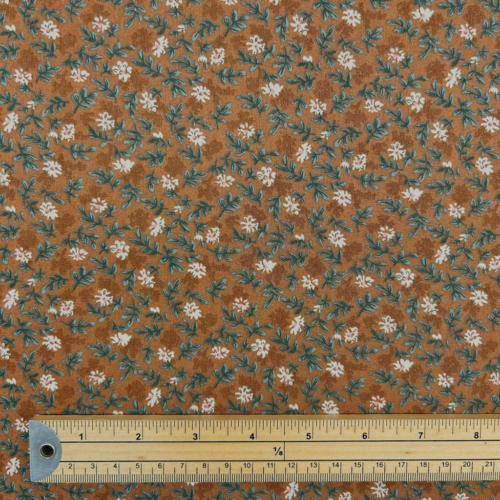 Cottage Garden Charm Cotton Poplin Fabric