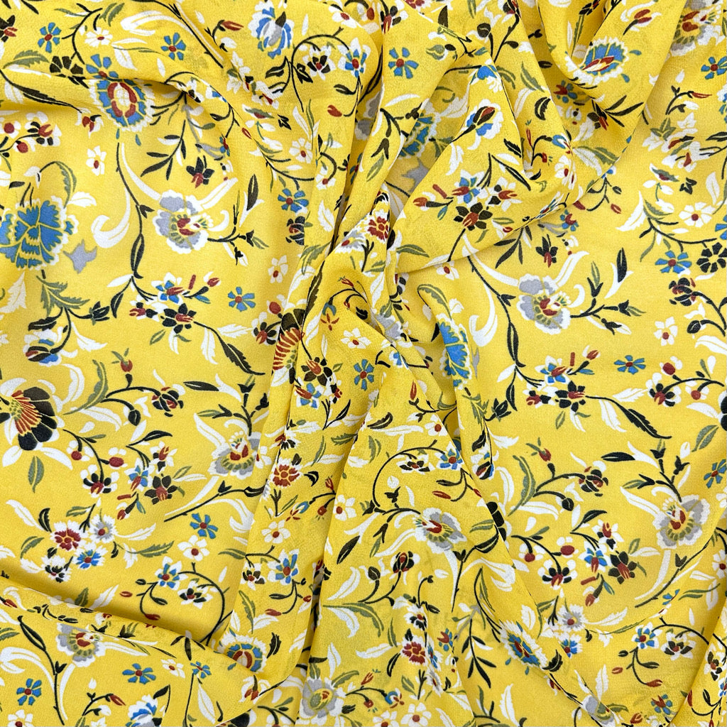 English Meadow Chiffon Fabric