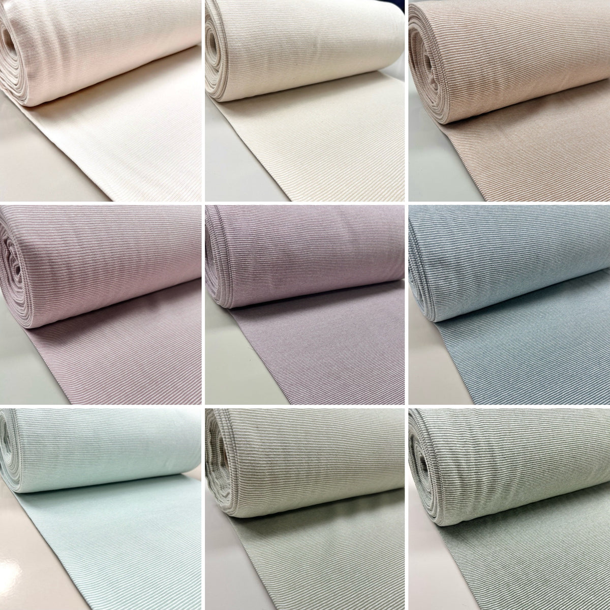 Small Striped Tubular Cuffing Fabric