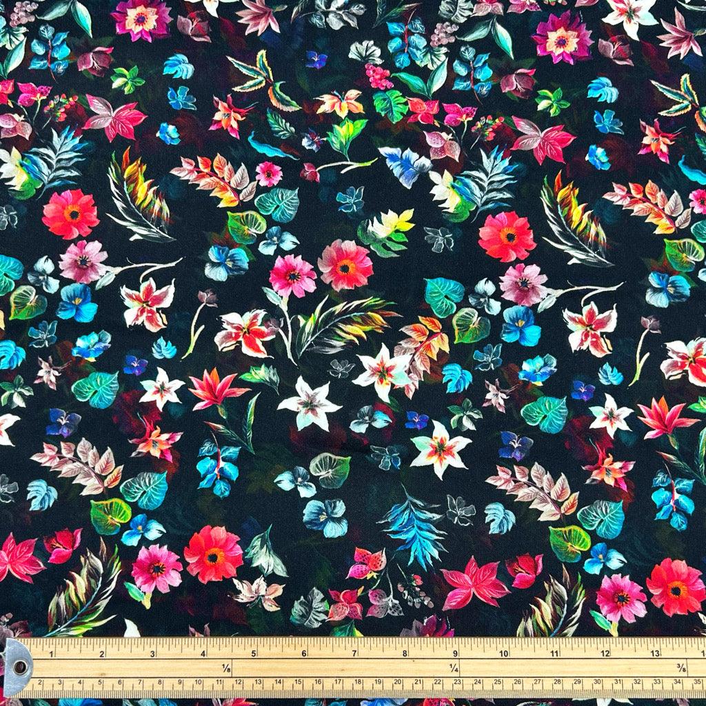 Vibrant Garden Viscose Twill Fabric - Pound Fabrics