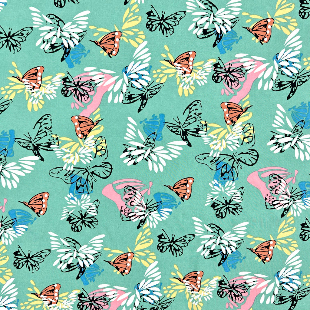 Butterfly Breeze Viscose Fabric