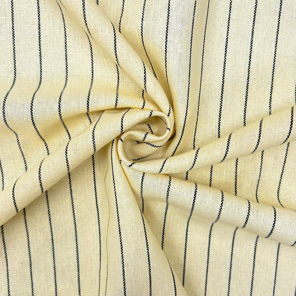 Striped Yarn Dyed Linen Viscose Fabric