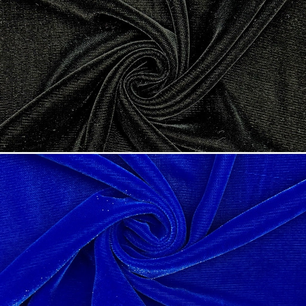 Light Sparkle Velvet Fabric