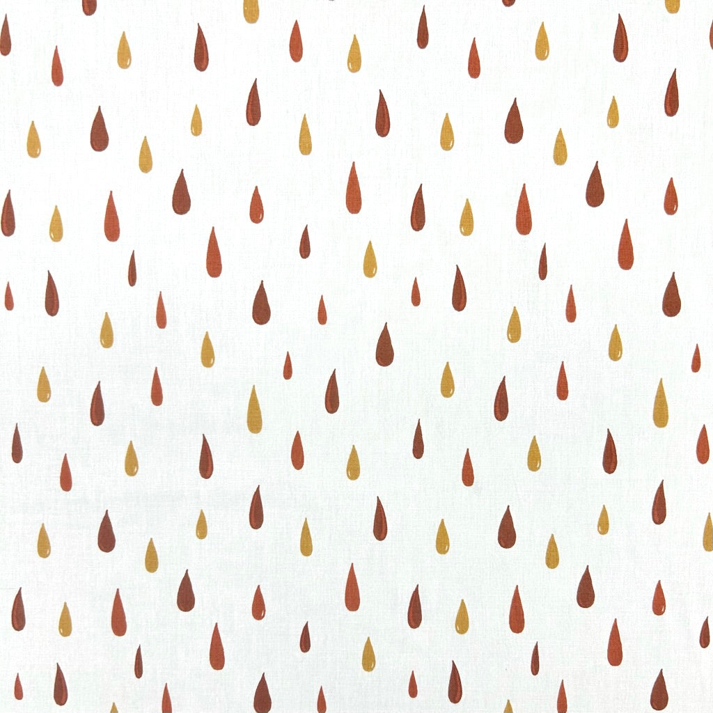 Raindrops Cotton Poplin Fabric