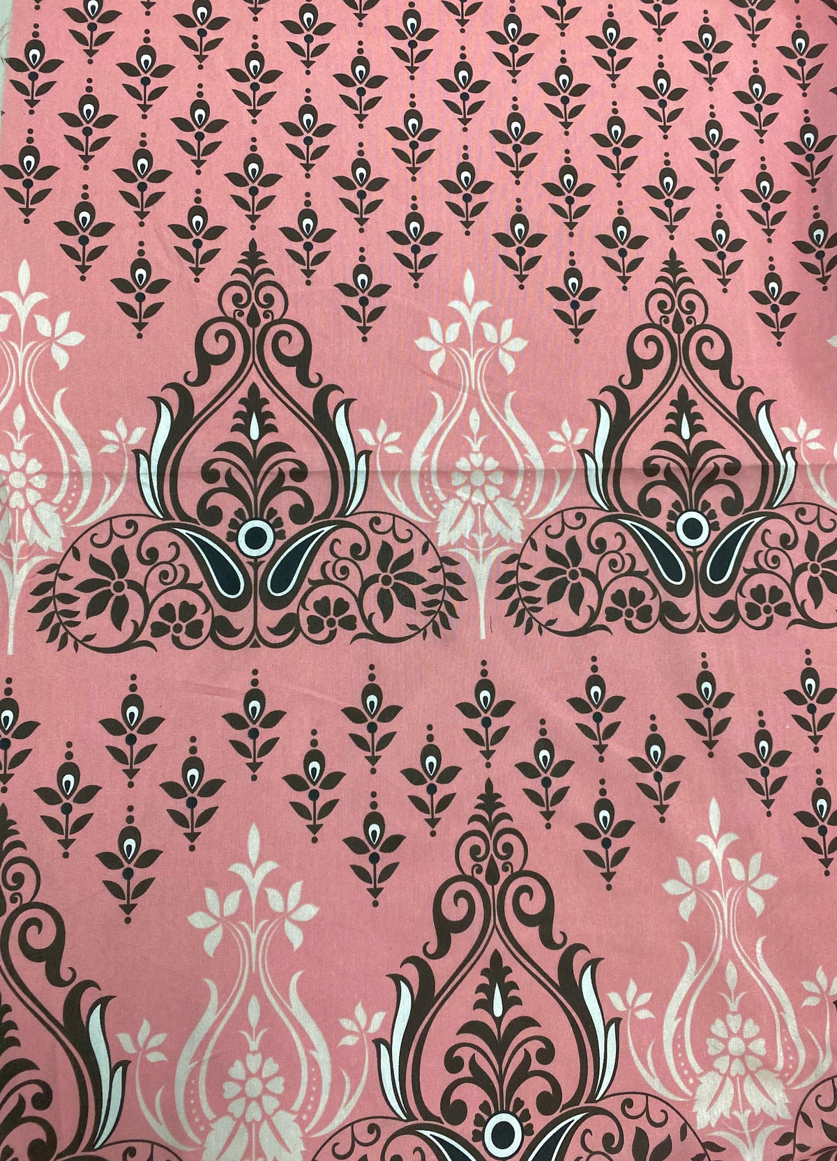 Abstract Prints on Pink 90" Polycotton Sheeting Fabric - Pound Fabrics